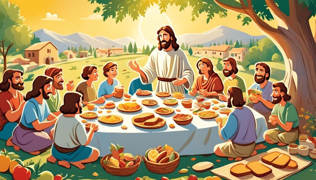 Jesus's meal in Sychar