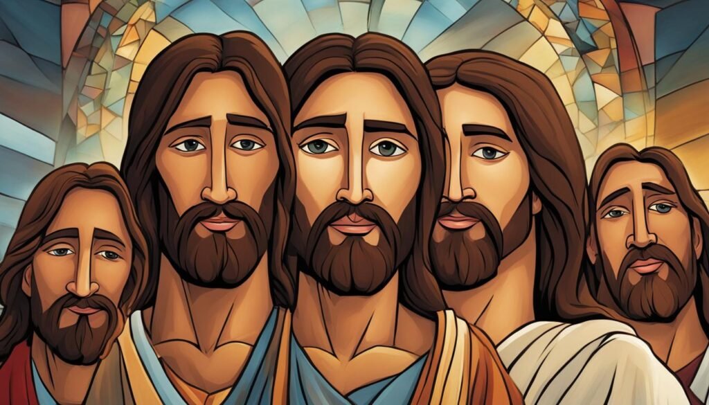 interpretation of the four faces of Jesus