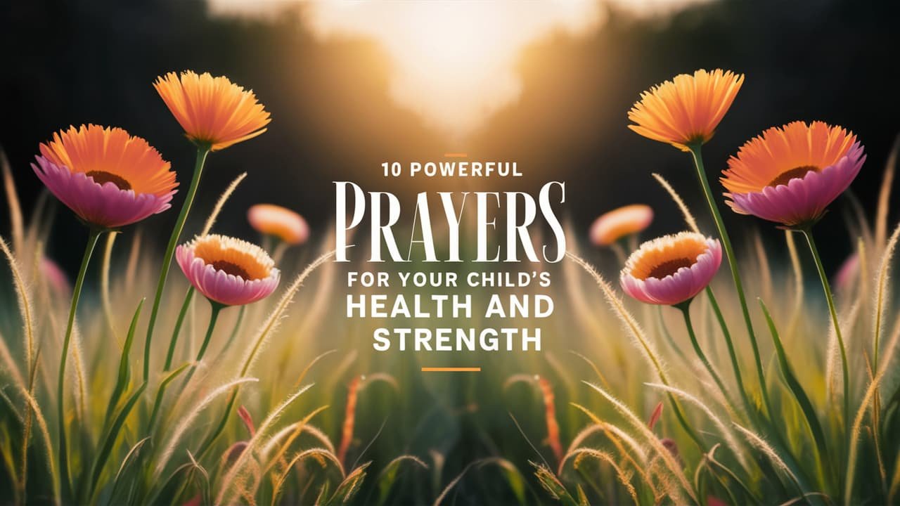 10 Powerful Prayers for Your Child's Health and Strength