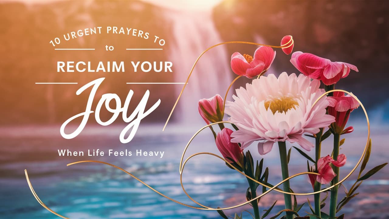 10 Urgent Prayers to Reclaim Your Joy When Life Feels Heavy