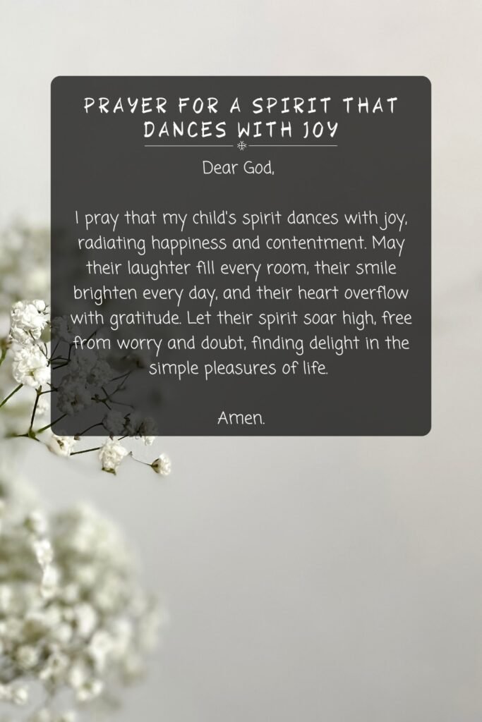 Prayer For A Spirit That Dances With Joy