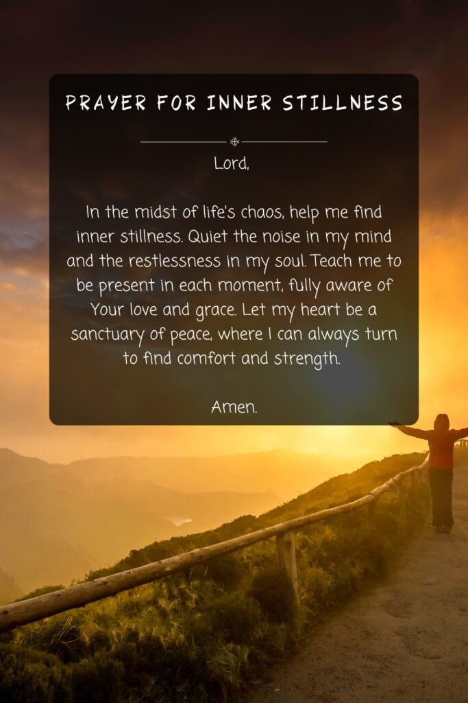 Prayer For Inner Stillness