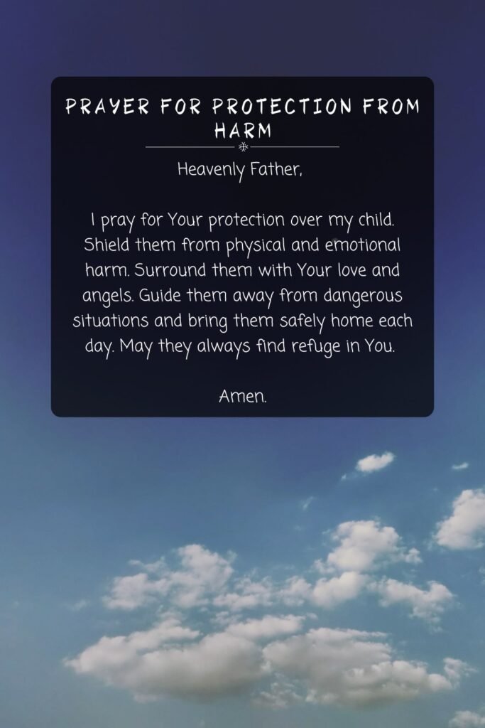 Prayer For Protection From Harm