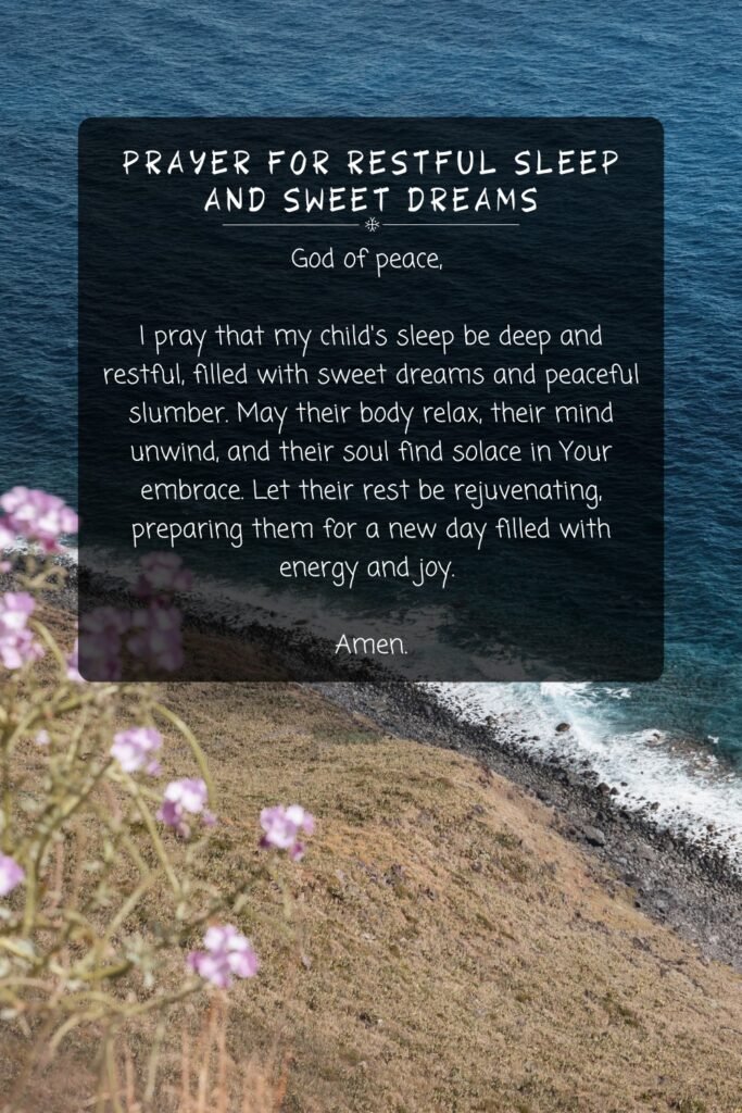 Prayer For Restful Sleep And Sweet Dreams