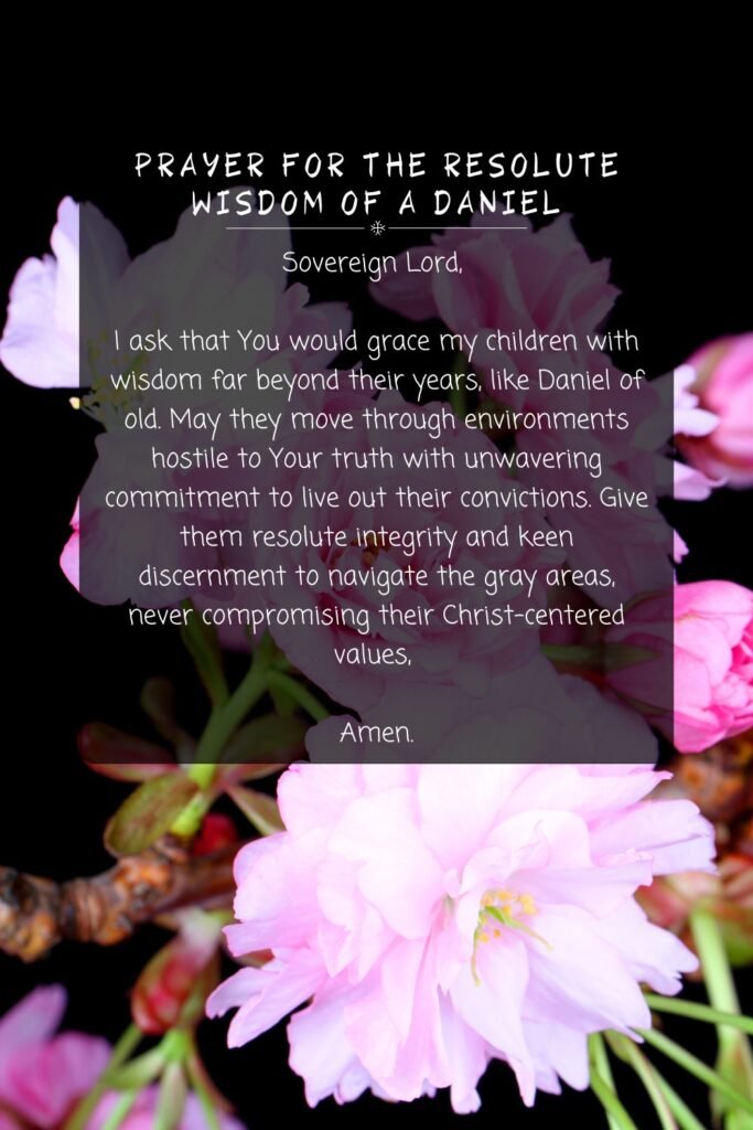 Prayer For The Resolute Wisdom of a Daniel