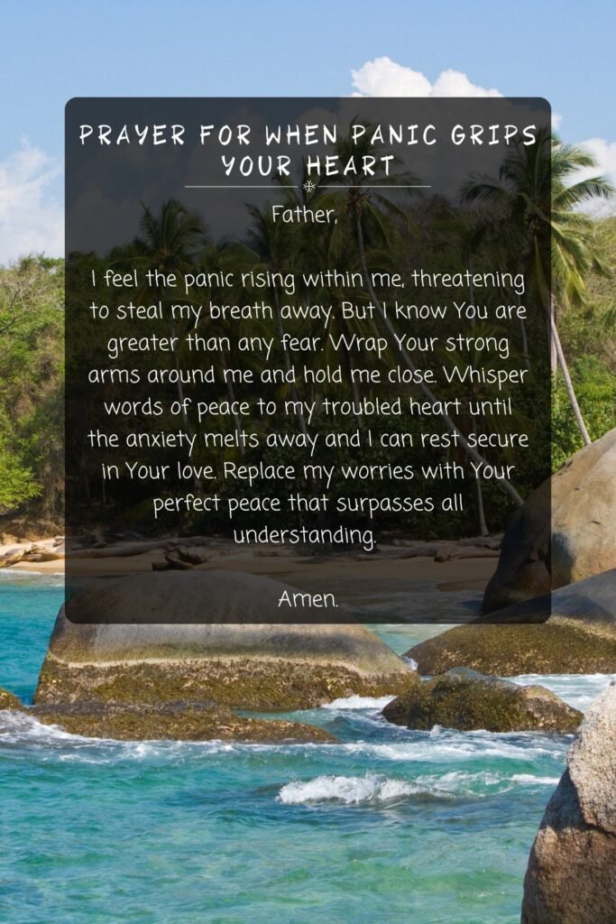 Prayer For When Panic Grips Your Heart