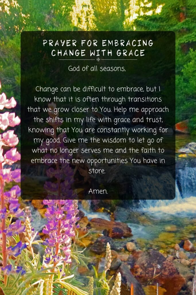 Prayer for Embracing Change with Grace