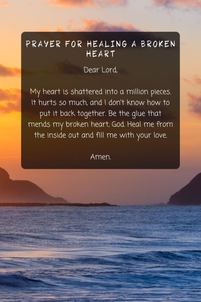 Prayer for Healing a Broken Heart