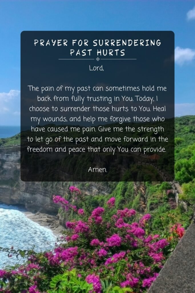 Prayer for Surrendering Past Hurts