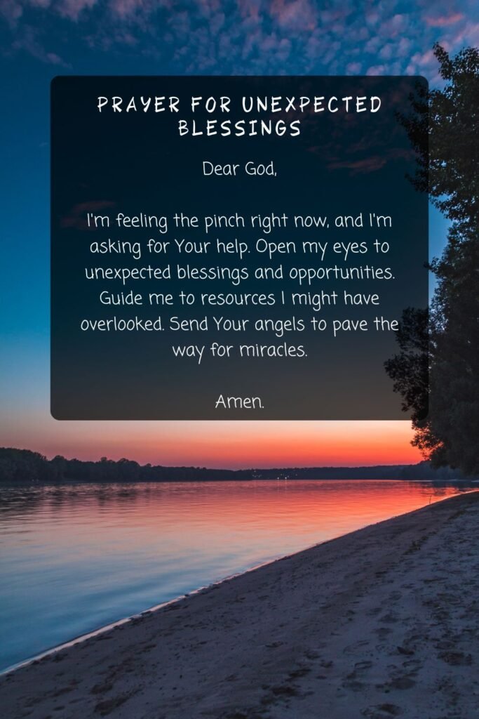 Prayer for Unexpected Blessings