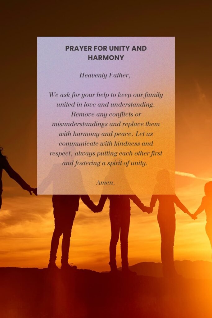 Prayer for Unity and Harmony