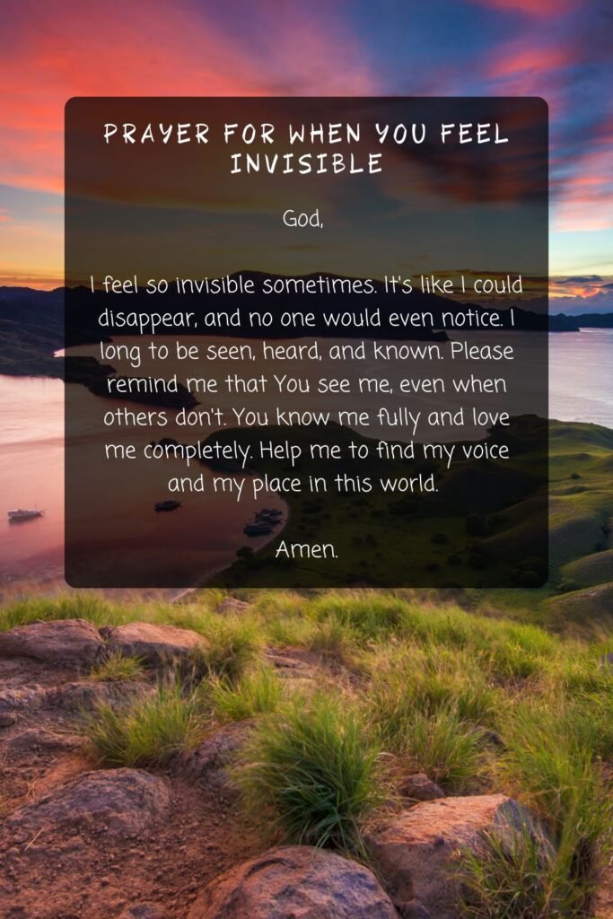 Prayer for When You Feel Invisible