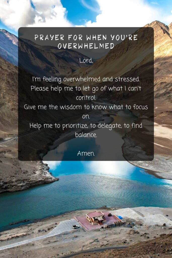 Prayer for When You're Overwhelmed