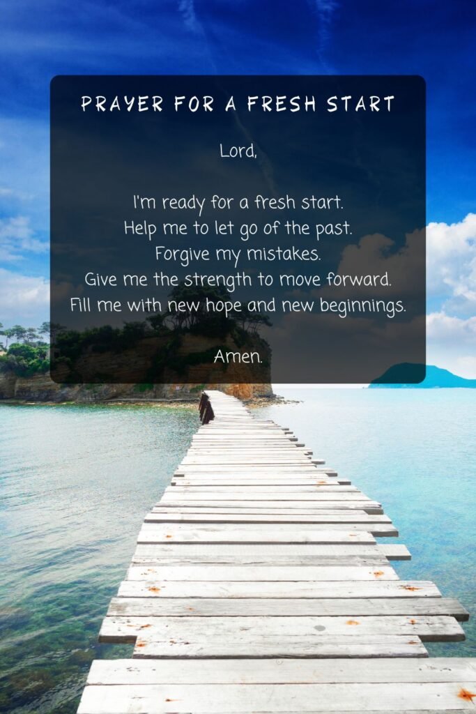 Prayer for a Fresh Start